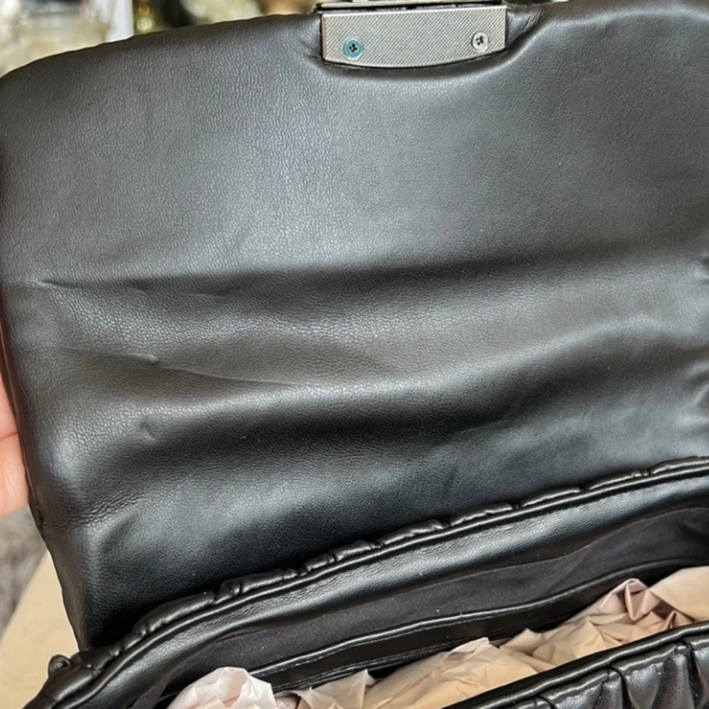 BADGLEY MISCHKA QUILTED MESSENGER crossbody bag BLACK - Picture 15 of 15